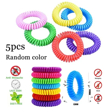 

5pcs/set Mosquito Repellent Bracelets Outdoor Pest Insect Control Wristbands Control Mosquito Repellent Wristband