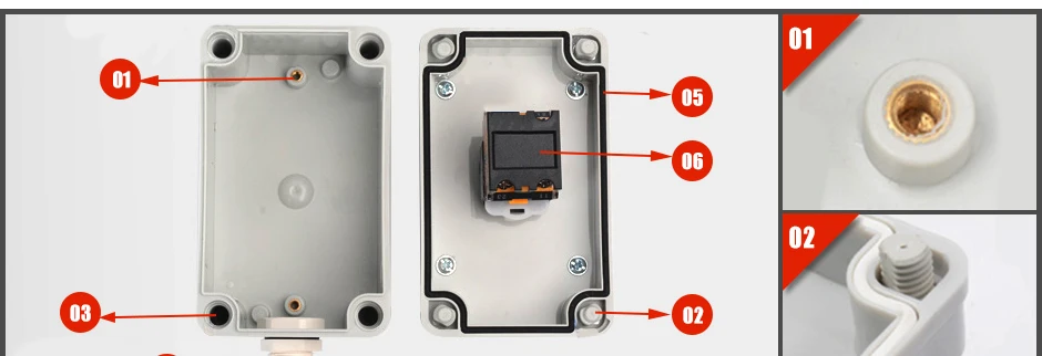 Interruptor de botão de parada de emergência,