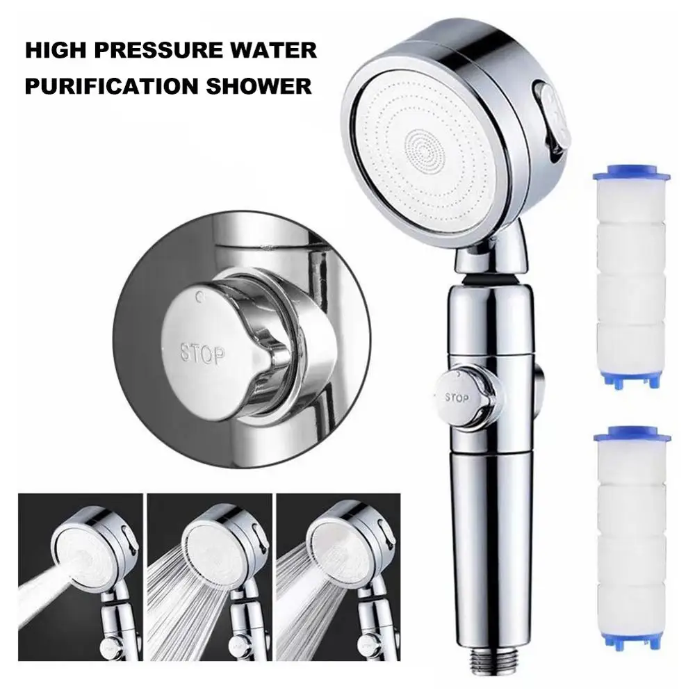 Handheld pressurized water saving shower nozzle detachable shower hand