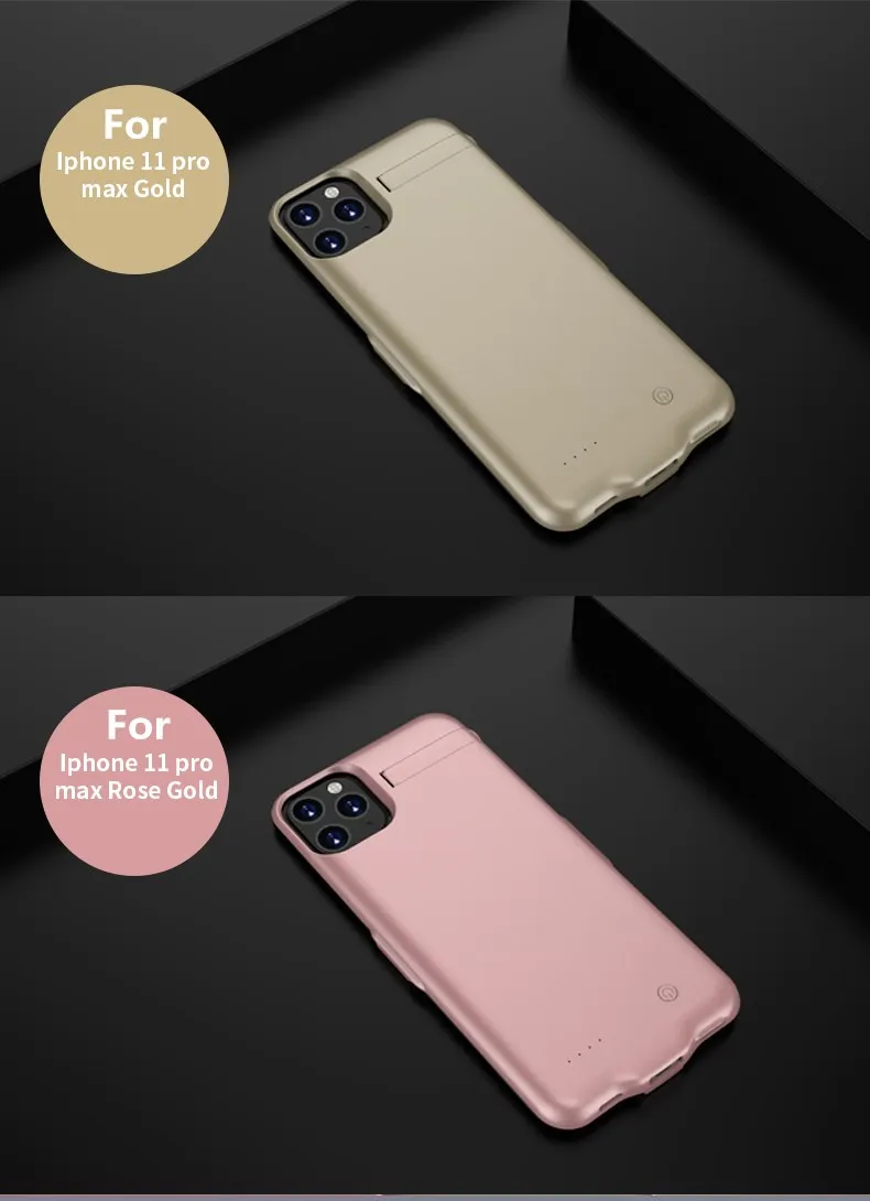 Ультратонкий чехол-накладка Мощность Батарея чехол для iphone 11 с стенты поддерживающих колесиков выполнены Батарея чехол для iphone 11 Pro Max Все включено» позволяет легко убирать за 11