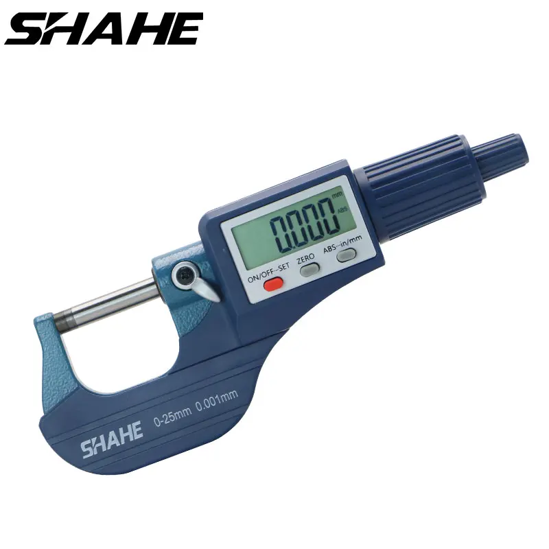 Shahe 0 25/25 50/50 75/100 мм микрон цифровой внешний микрометр Электронный Калибр 001