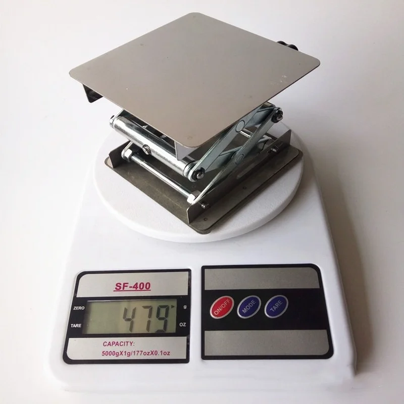 Laboratory Manual Stainless Steel Lifting Platform 100x100mm Small Lifting Platform