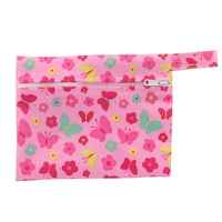 1pc Multi-functional Size 14*18 Wet Bag Reusable bag for Mama Cloth Pads Menstrual Pad Washable Sanitary Pads Bags 7 Colors 2