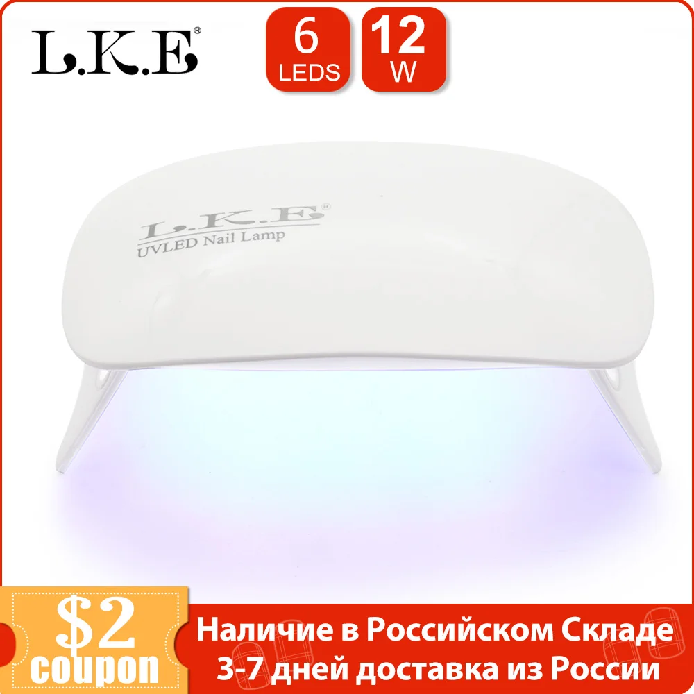 

LKE 9W Mini Nail LED UV Lamp For Curing Nail Gel Polish Dryer Led Rainbow Nail Lamp For Home Use Nails Art Tools Gel Lamp