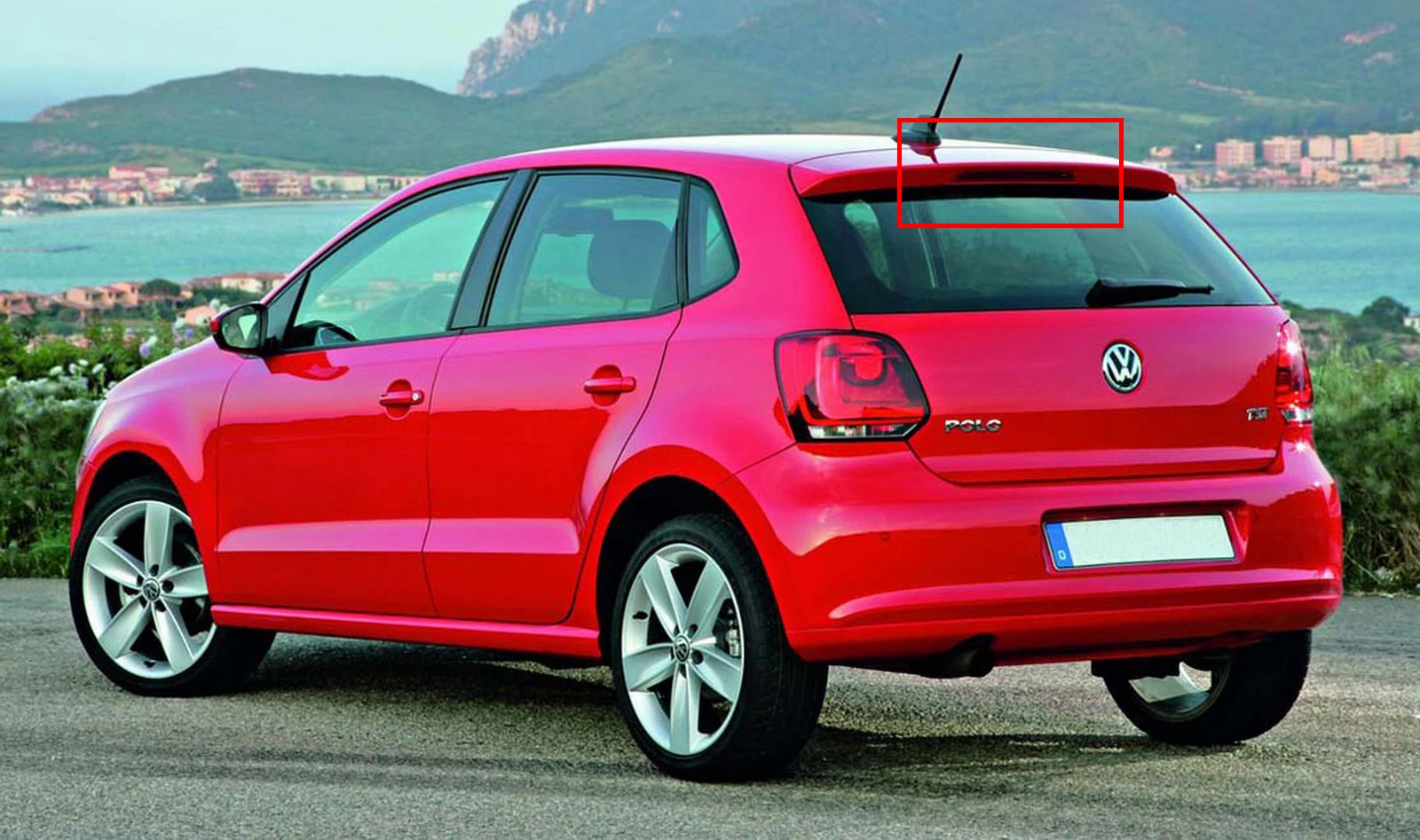 1x красный светодиодный задний высокий уровень тормозной светильник для VW Golf 5 GTI R32 R Line Passat R36 Polo