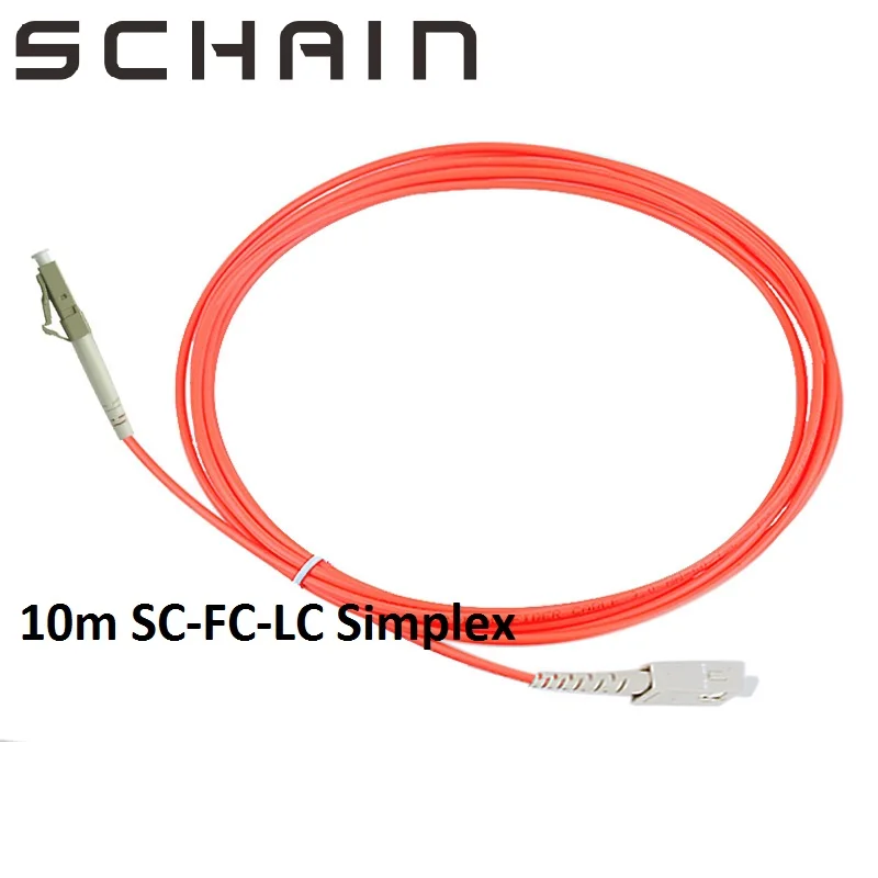 

10m ftth cable LC SC ST FC UPC Fiber Patch Cable OM2 2 Core Jumper Patch Cord Simple Multimode 2.0mm fiber optic sc lc fc cable