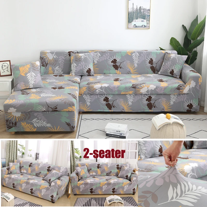 color 20 geometric L shape sofa covers spandex for living room couch cover corner sofa cover chase long cover elastic material - Цвет: color 20