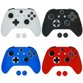 

Bevigac Silicone Protective Joystick Joypad Gamepad Case Skin Cover for Xbox One Xbox 1 Slim Controller with 2 Thumb Grips Caps