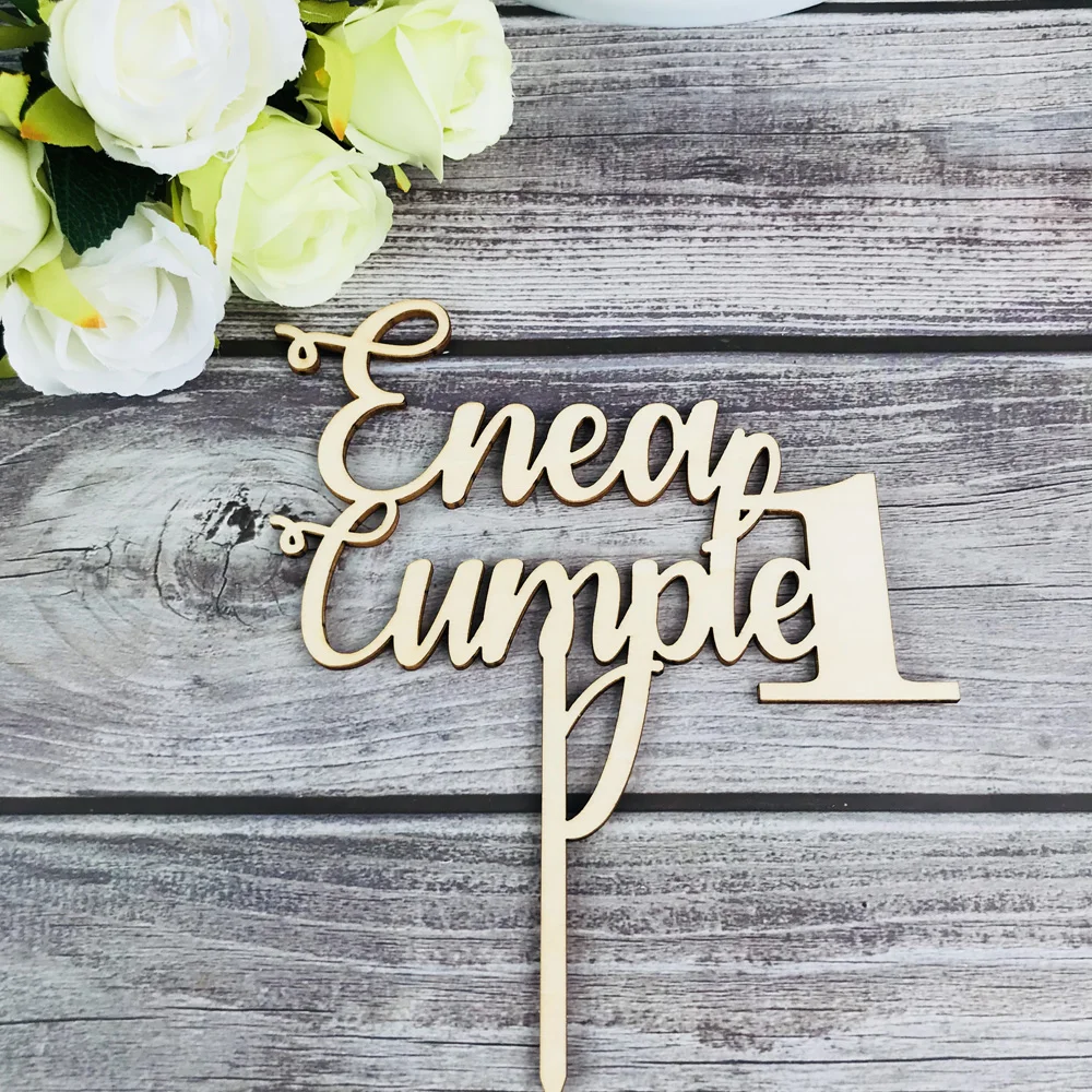 Personalized name&age Happy Birthday in spanish Cake Topper Gifts Children's Birthday Party Decor cake topper cake toppers birthday party supplies cake decorations party decorations