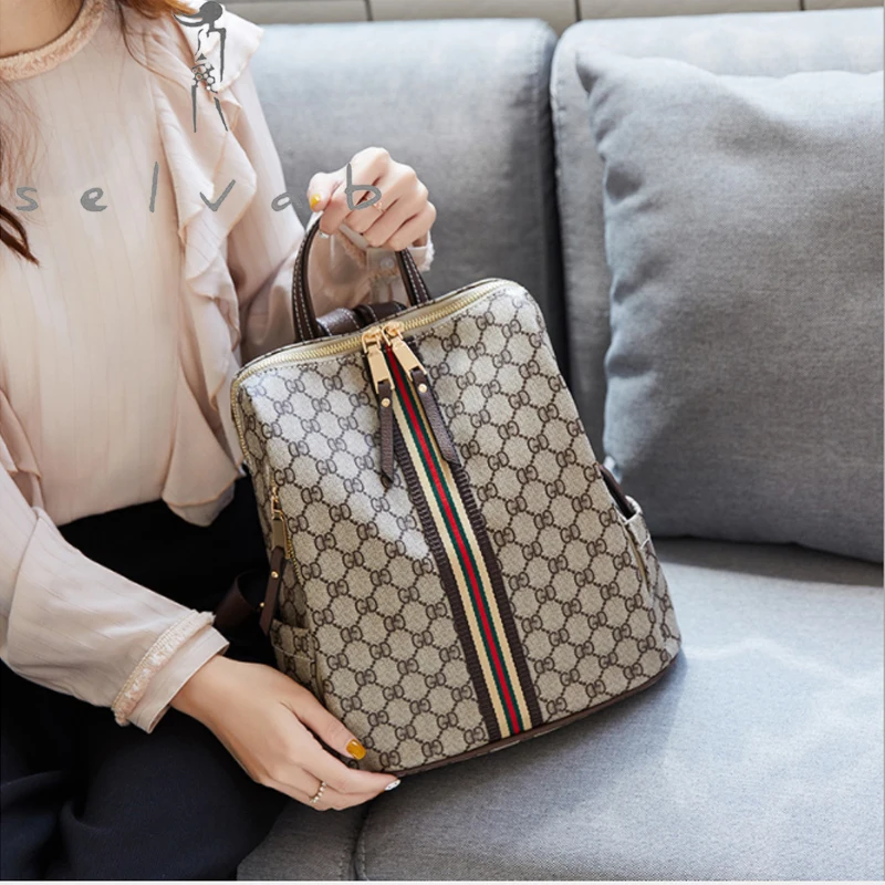 

Backpack female 2019 new autumn and winter Korean version of the wild fashion college wind trend backpack hot street bag