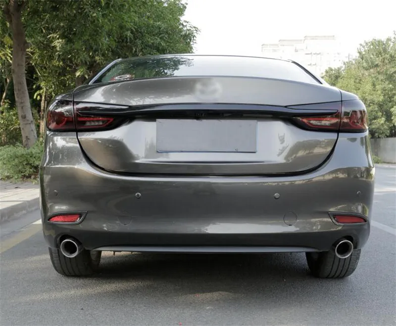 Задняя противотуманная фара CEYUSOT для Mazda 6, рамка, 19, 20, отражатель заднего бампера, противотуманный светильник, накладка, АБС углеродное волокно, мазда 6, автозапчасти