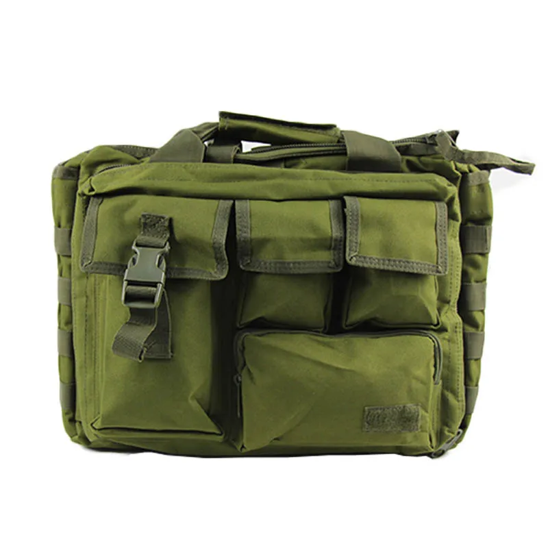 Green Военная Тактическая многофункциональная нейлоновая сумка на плечо Molle Compute сумка-мессенджер сумка для ноутбука Портфель для активного отдыха - Цвет: Green