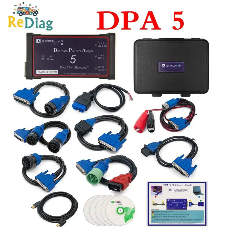 Высокое качество DPA5 Dearborn протокол адаптер 5 дизель тяжелых грузовиков диагностический инструмент DPA 5 же с Nexiq USB link 2 сканер
