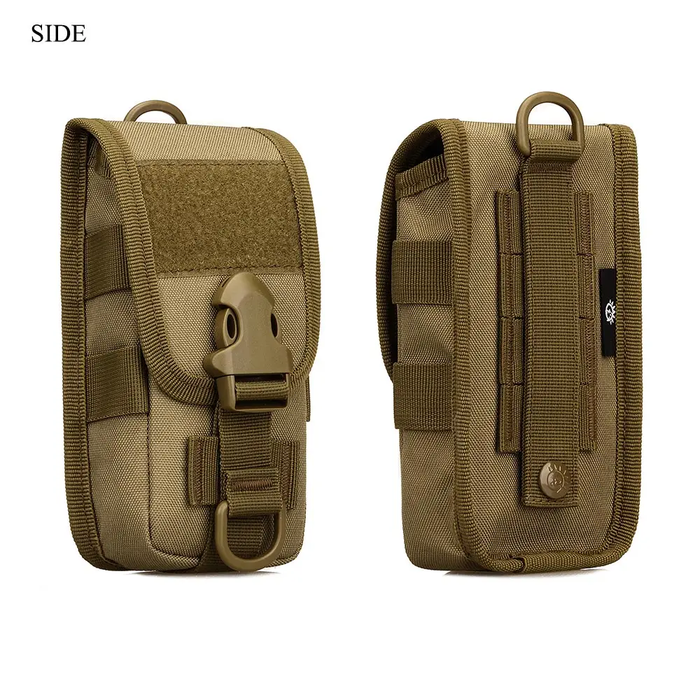 Tactical Tool Package Waerproof Nylon 5.8 Inch Full-Cover Mobile Phone Case Outdoor Sports Running Trekking Small Crossbody Bags