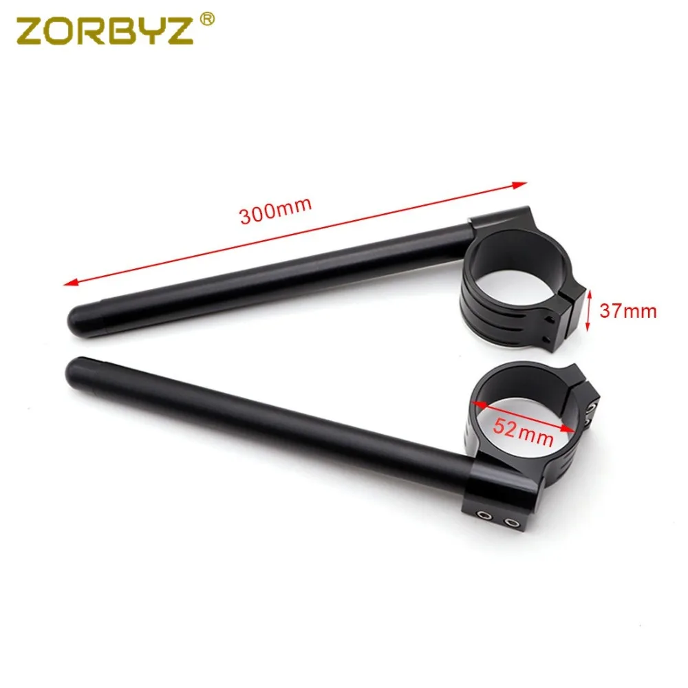 ZORBYZ черный 52 мм CNC клип на Клип Ons Руль Бар Вилка трубка для Benelli Leoncino 250