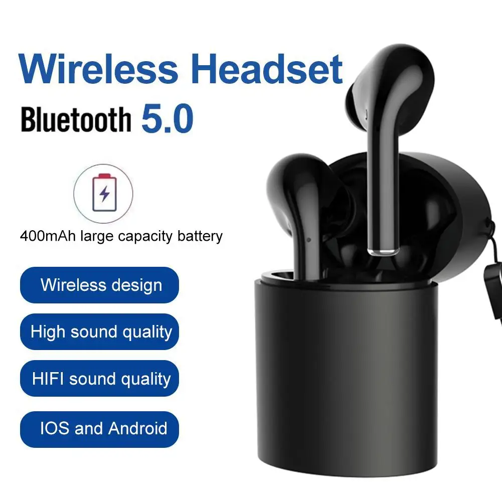 

M5 TWS Wireless 5.0 Bluetooth Earphone HD Call Quality Sports Headsets For Phone 50mah In-Ear Earphones With Charging Box 400mah