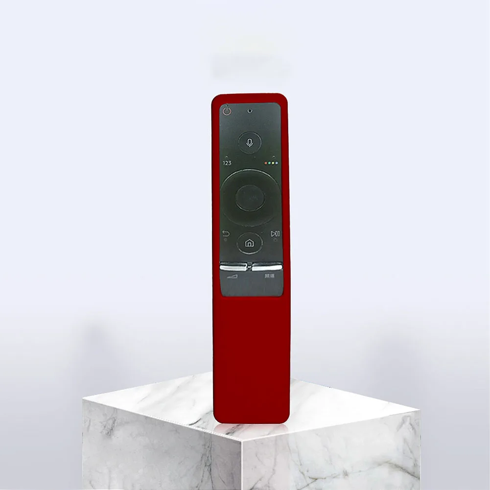 Твердые Мягкие Противоскользящие силиконовые BN59-01259B/E съемный пылезащитный пульт дистанционного управления аксессуары защитный Смарт ТВ для samsung - Цвет: Красный