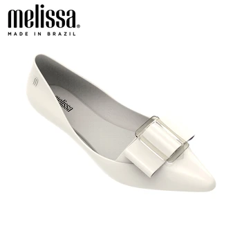 

2020 New Women Melissa Pointy III Women Jelly Shoes Sandals Jelly Sandals Melissa Female Hollow Flat Shoes Summer Pointed Shoes