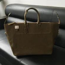 Женская Холщовая Сумка армейская зеленая сумочка замок сумочки платинового цвета Большая вместительная сумка