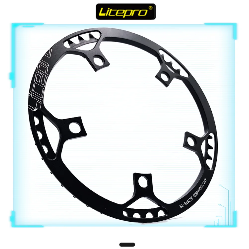 Litepro односкоростная 130BCD Складная велосипедная система BMX Chainwheel 45 T/47 T/53 T/56 T/58 T AL7075 цепное колесо 170 мм кривошипное кольцо