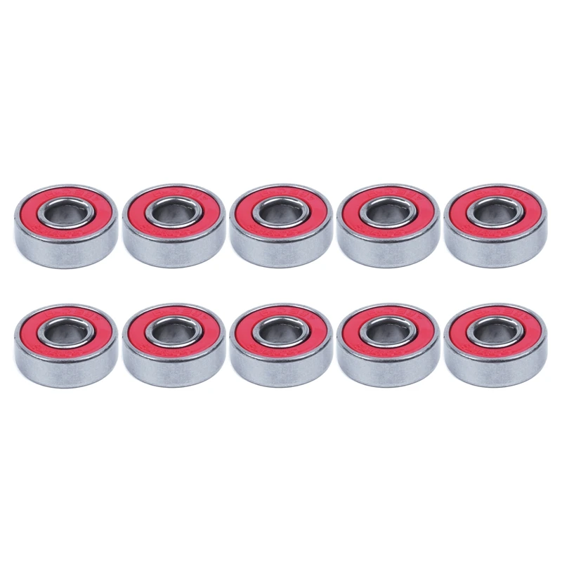 New 10Pcs ABEC 9 608 RS скейтборд подшипники для Лонгборда роликовые подшипники|Детали и
