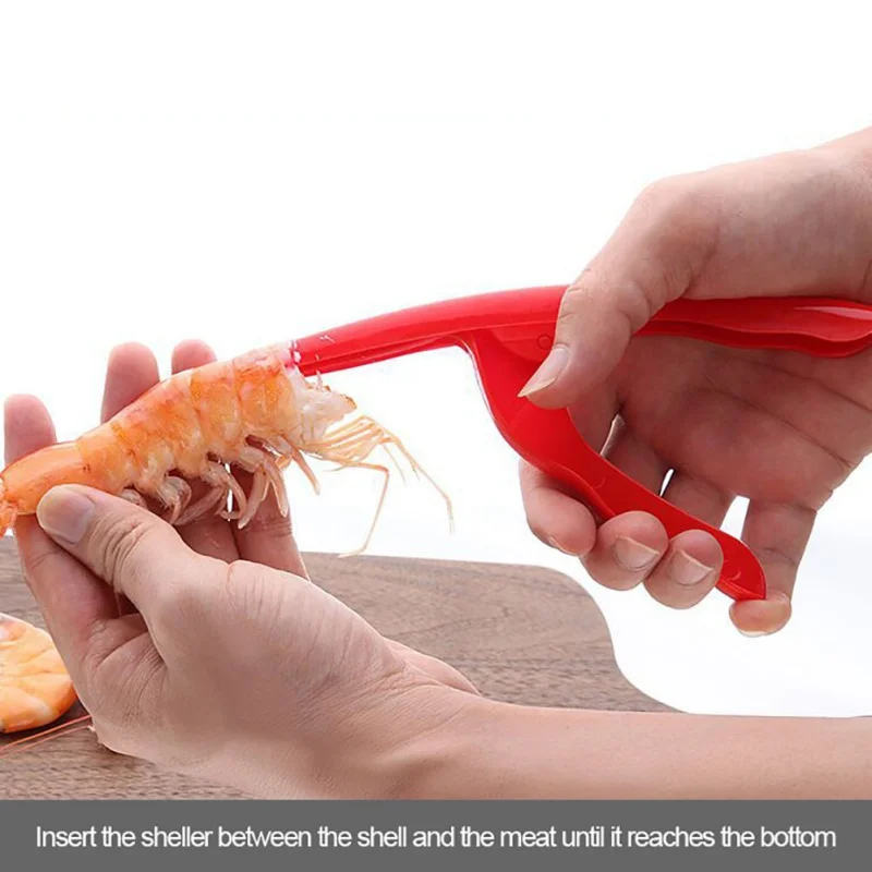 Пилинг креветки Deveiners Peelers пластиковая креветка точный инструмент для резки плоского кабеля красные креветки сепаратор морепродукты кухонные инструменты lt LT