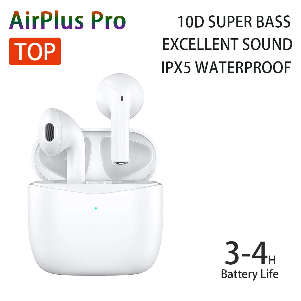 AirPlus Pro Bluetooth настоящие беспроводные наушники Airoha 1562M HIFI 10D Super Bass Наушники-вкладыши