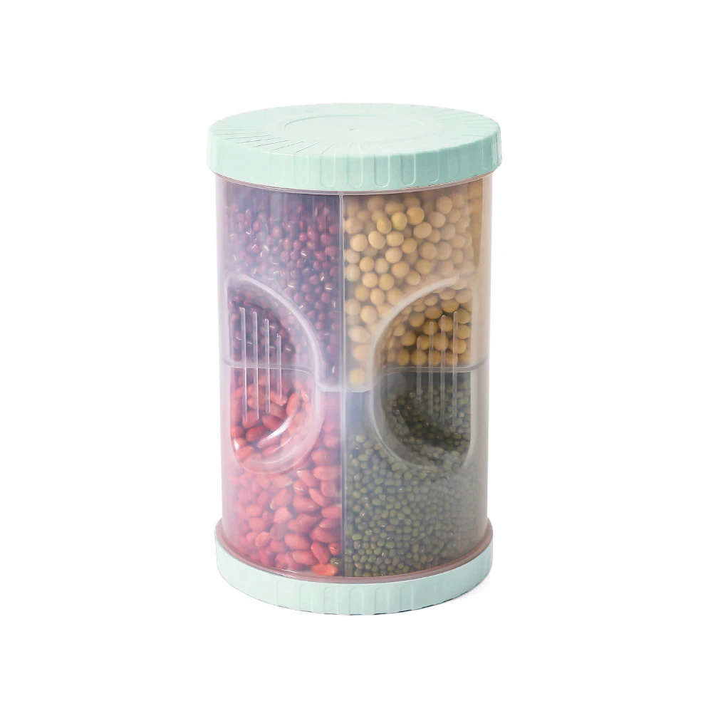 2.5 L Food Sealed Container With Closed Rotating Lid 4 Compartments