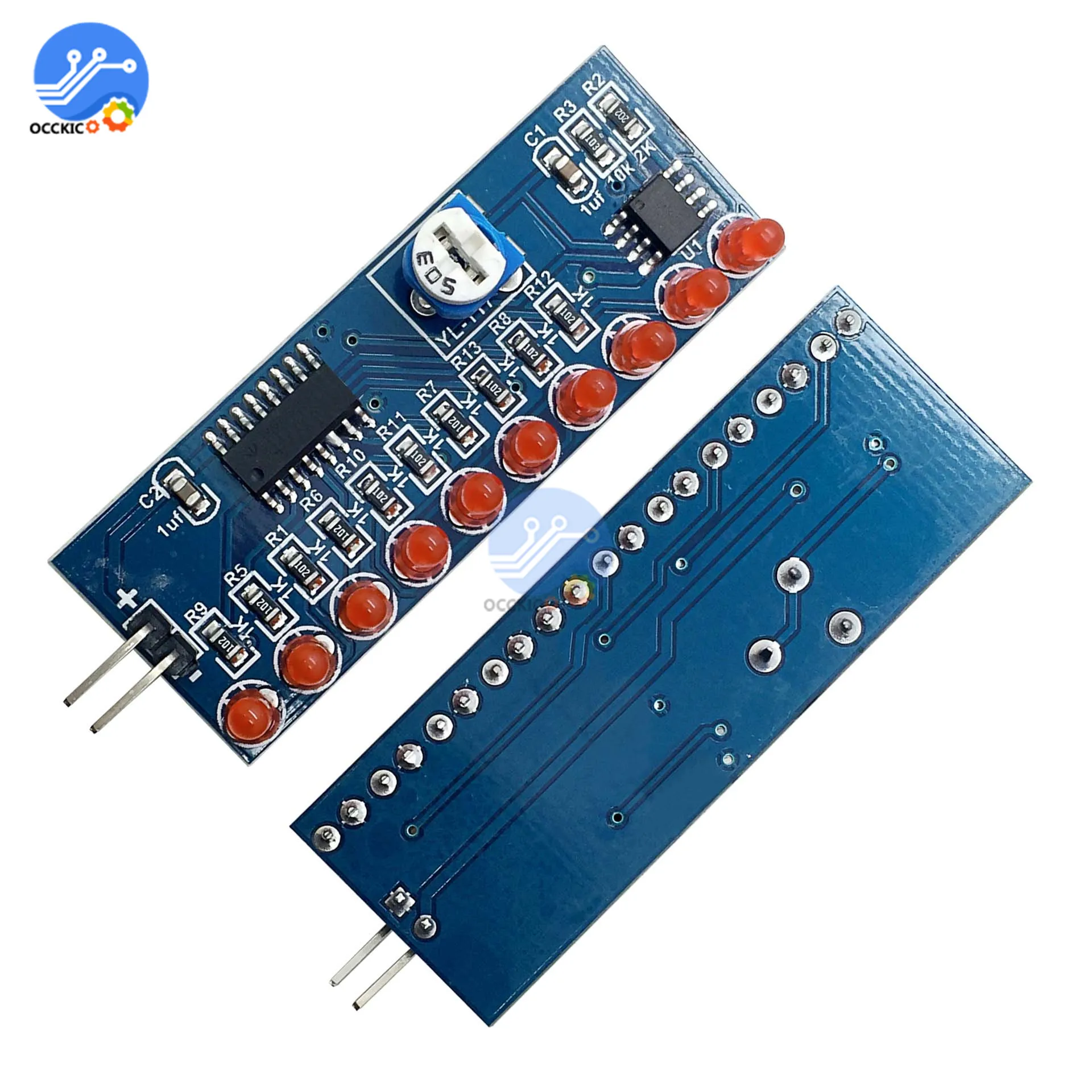 NE555 + CD4017 беговые светодиодные потоковые светильники электронный