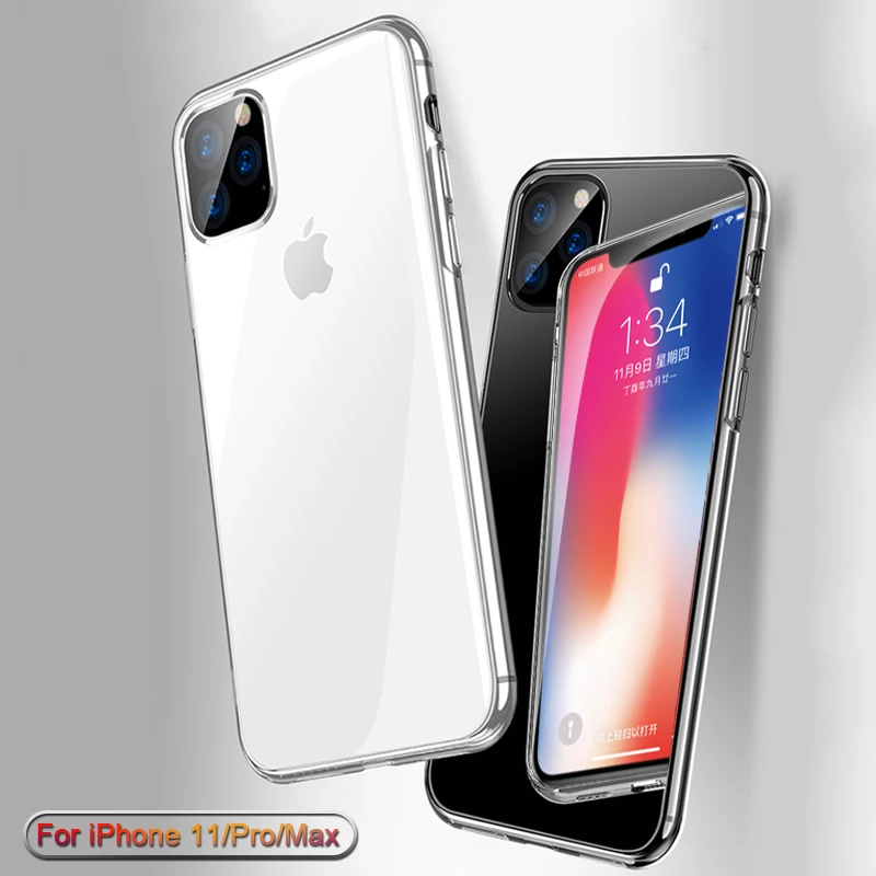 

Luxury Soft Silicone Case For iPhone 11 Pro Max 7 8 6 6s Plus X XS MAX XR Transparent TPU Phone Shell For iphone 11 Pro Max Case