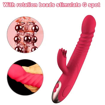 LIBO Telescopic Tongue Licking Dildo Vibrators  Oral Sex Toys For Women Vaginal Massager G-Spot Clitoris Stimulator Sex Shop 3