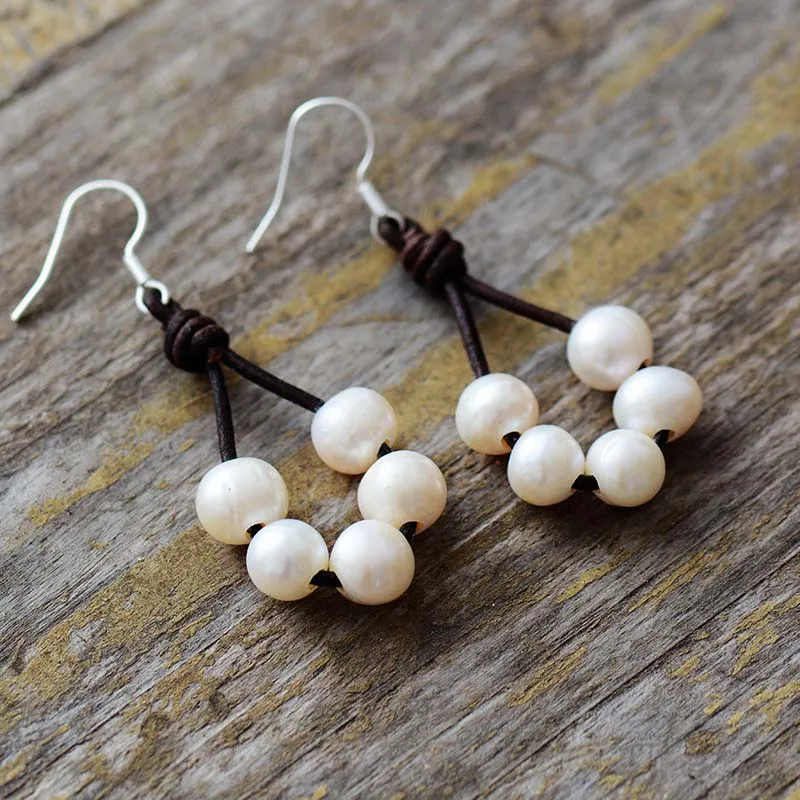 Women Pearl Earrings Freshwater Pearls Bohemia Earrings Designer Elegant Earrings Classic Wedding Jewelry Dropshipping