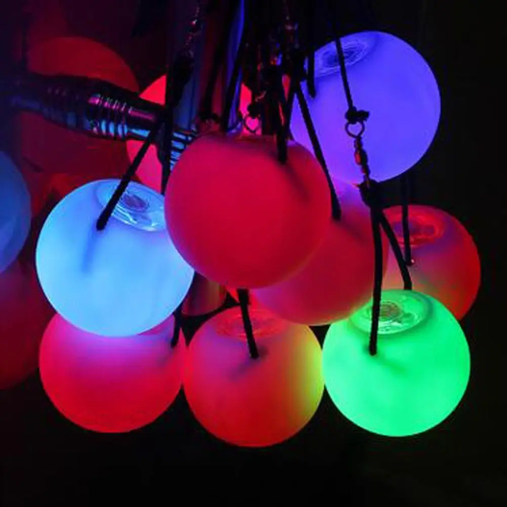 Шары для танца живота Led Rgb Светящиеся Poi брошенные шары светильник для уровня ручной реквизит аксессуары для сцены