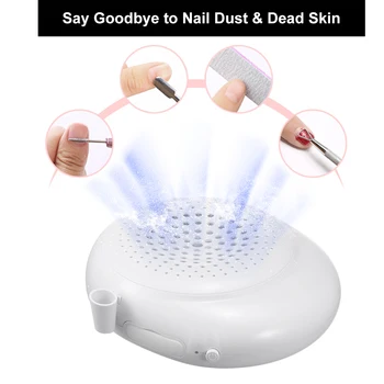 

Electric Nail Dust Collector for Manicure Powerful Nail Machine Vacuum Cleaner with Detachable Nail Filter Nail Art Equipment