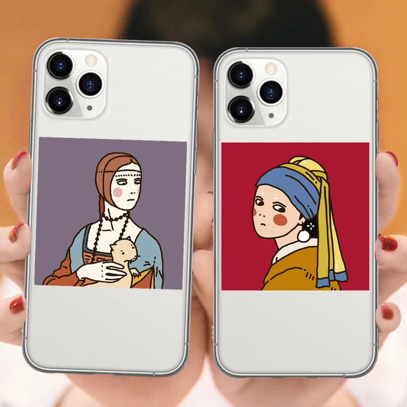 Картина маслом художественные Силиконовый чехол для телефона iphone X iPhone SE 5 5S 6 6S Plus