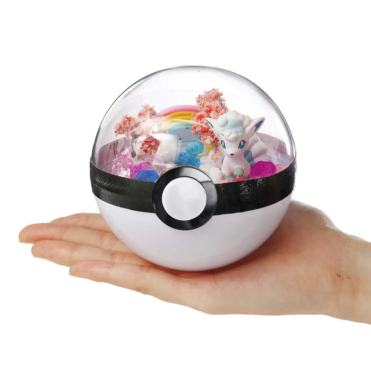 Прозрачный шар Pika Charizard Squirtle pokemones, фигурки, игрушки, украшение комнаты, подарок для детей, рождественские подарки для Пикачу - Цвет: 4