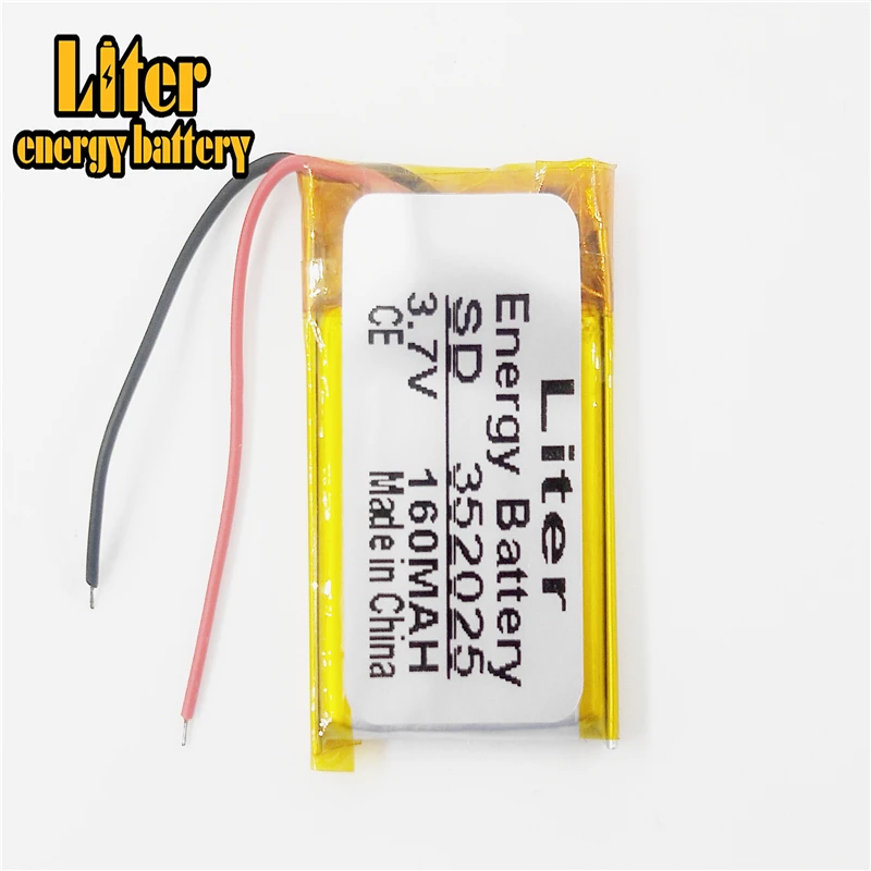 MP3 MP4 MP5 3 7 V литий полимерная батарея 352025 160MAH камера ручка рекордер Bluetooth