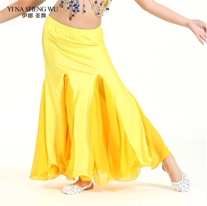 

Children Belly Dance Performance Skirt Kids Mesh splicing Dance Clothes Long Skirt Fishtail Skirt Professional Belly Dance Skirt