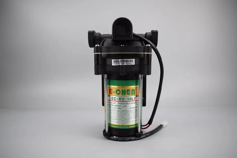 RV Series 10L/min Diaphragm Delivery Transfer Water Pump Self-Priming food grade pump 24V 60PSI pressure switch controlled