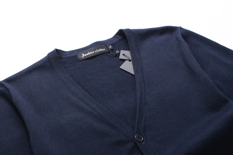 Повседневное v-образным вырезом свитер, мужской кардиган slim fit Трикотаж Шерстяные Tace& Shark бренд мужской свитер деловой мужской кардиган