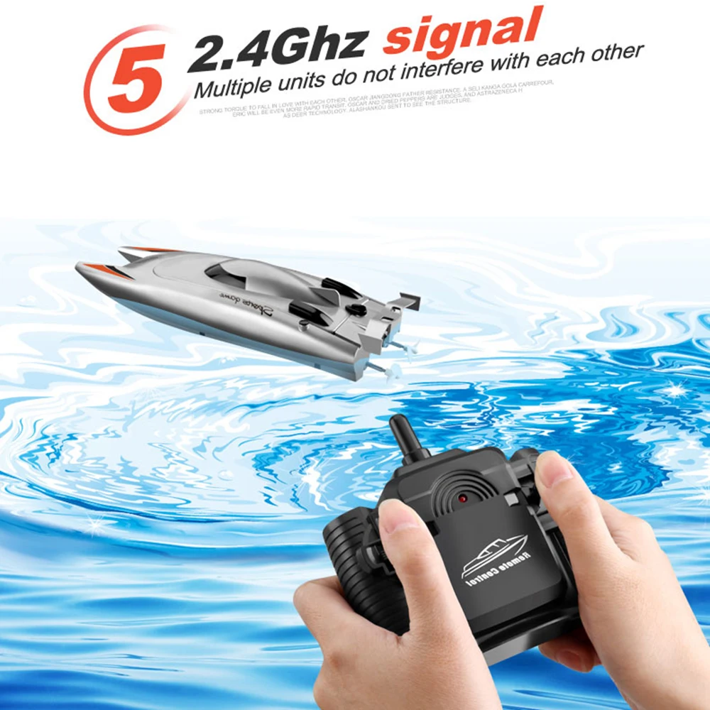 

RC Boat 30 KM/H 2.4 GHZ High Speed Racing Speedboat Remote Control Ship Water Game Kids Toys Children Boys Gift