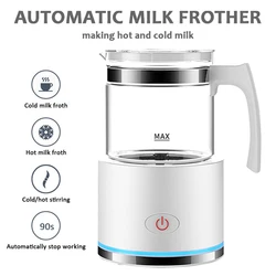 Automatic 450ml Milk Frother Warmer Milk Steamer Coffee Milk Foamer Gifts