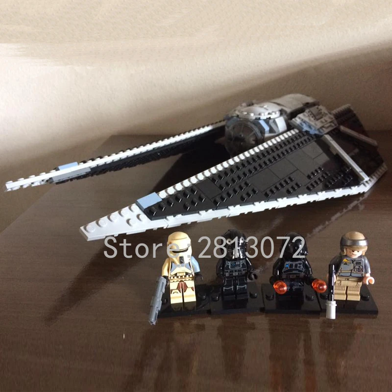 05048 Star Wars The TIE Striker 543 шт совместимы с 75154 образовательными строительными блоками, детские игрушечные модели, подарки