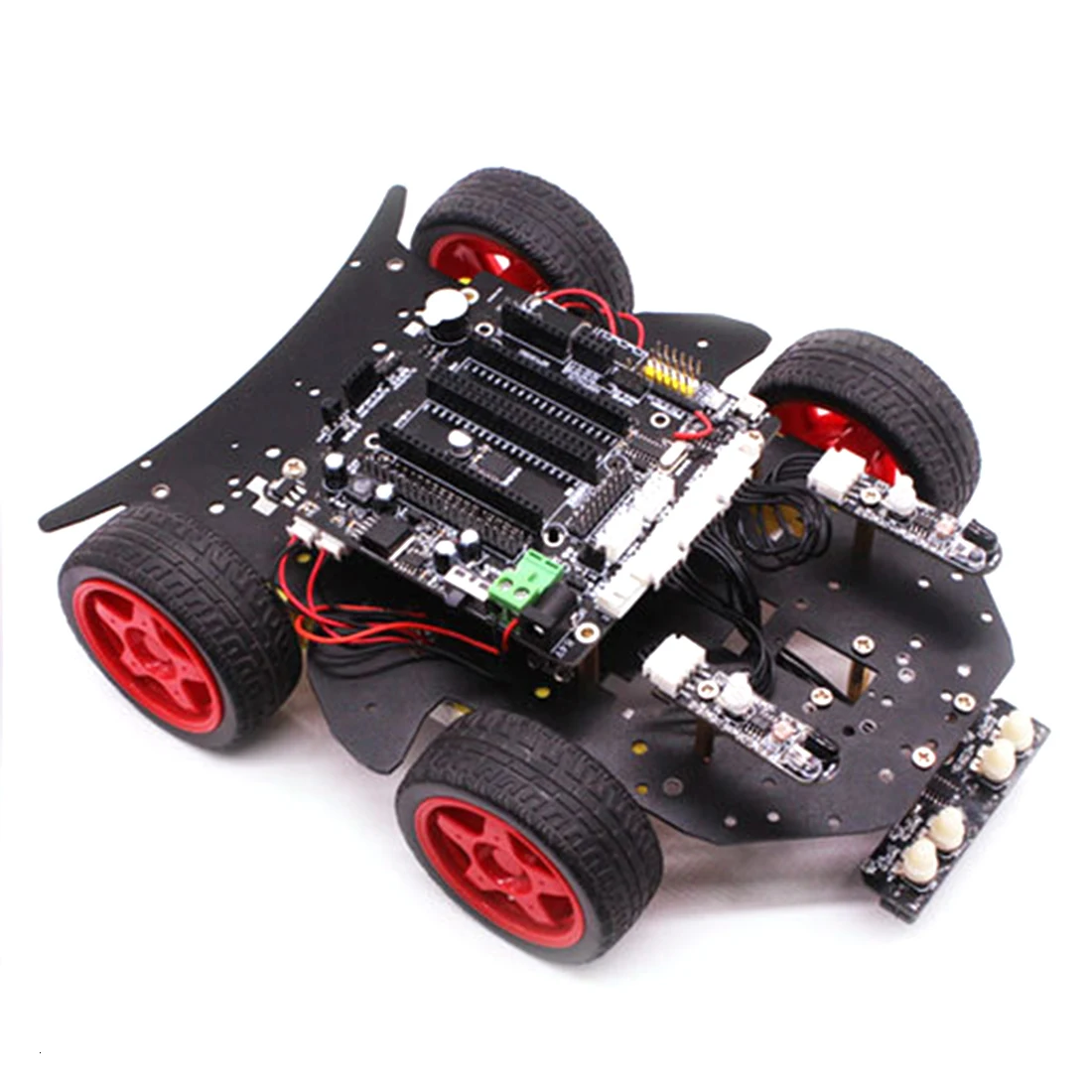 Rowsfire робот автомобиль 4wd Программирование стволовых образование внедорожный светильник отслеживания Робот Игрушки с учебником для Arduino Лидер продаж