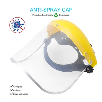 

New Protective Safety Mask Adjustable Anti-Oil Splash Dust-proof Full Face Cover Mask Visor Shield Droplet Windproof Face Mask