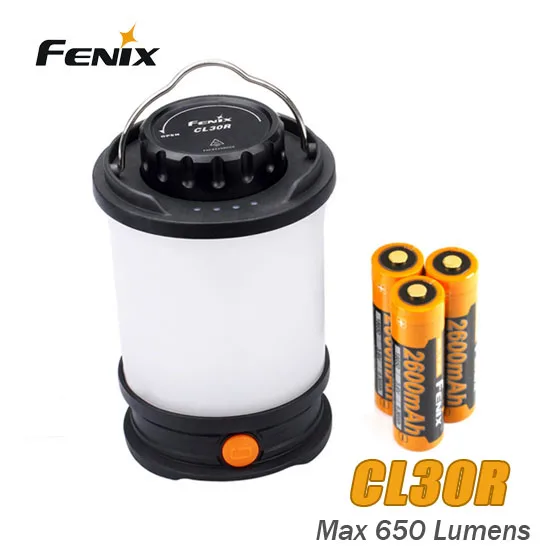 Fenix CL30R кемпинговый светильник Max 650 люмен Micro-USB Перезаряжаемый фонарь