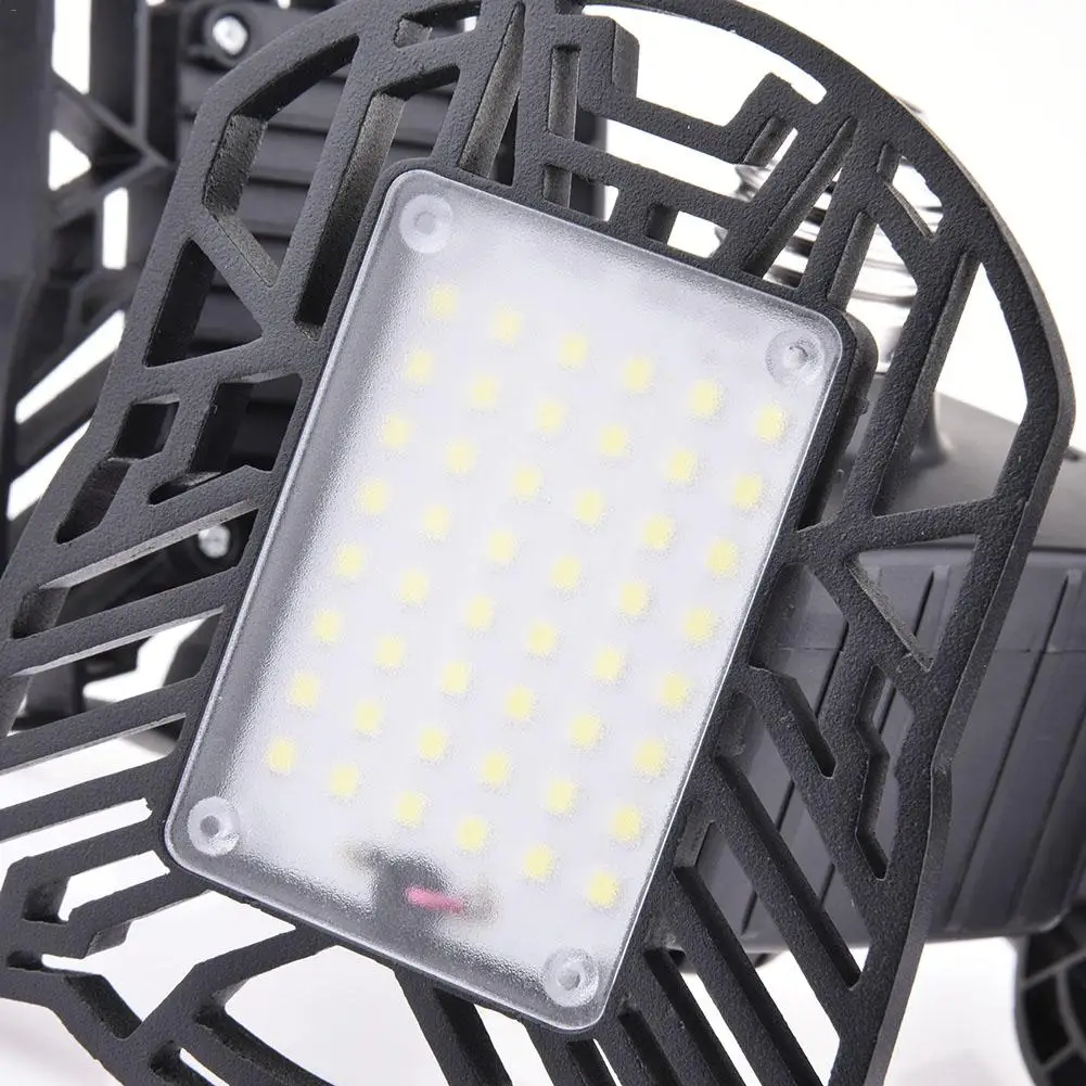 LED Adjustable Three Light Garage Lamp High Bay Light 60W IP65 Industrial Lighting 6000LM For Warehouses Outdoor Party BBQ