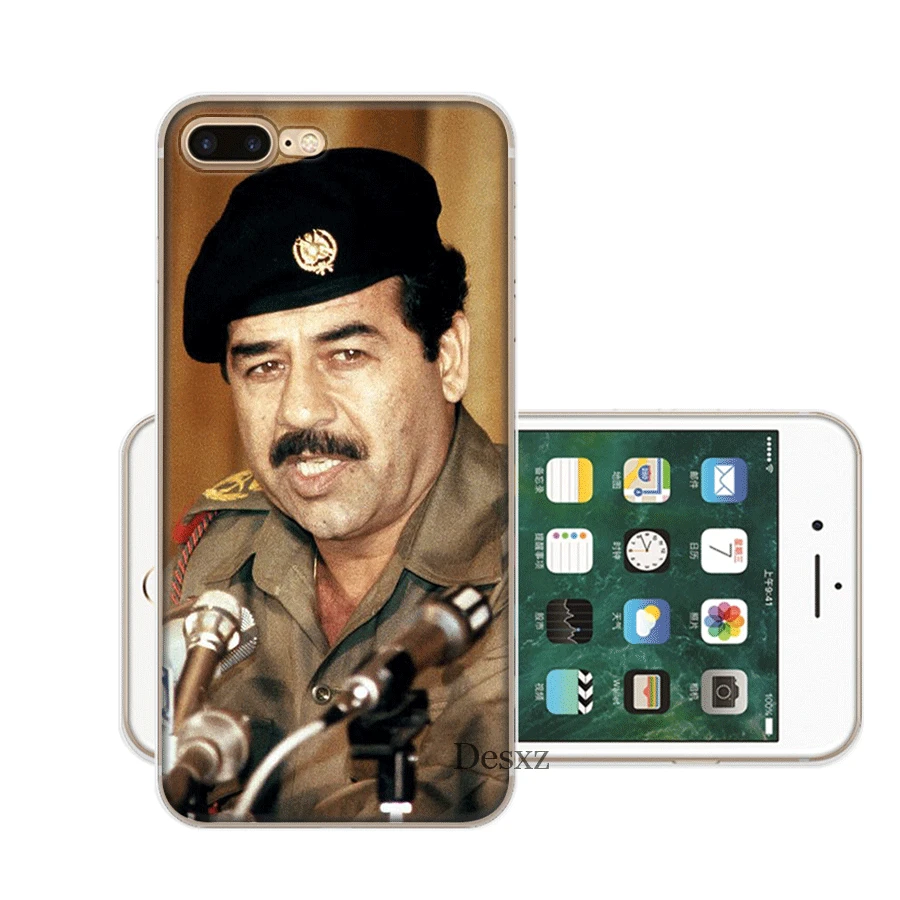 Мобильный чехол для iPhone X XS Max XR 6 6S 7 8 Plus 5 5S SE жесткий чехол Saddam Hussein irak Smart Shell - Цвет: 11