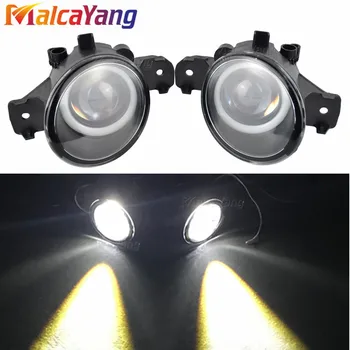 

2pcs (right + left) Auto LED Fog Lamp + Angel eye light White For Renault Clio Symbol 01-08 For Renault Symbol LB0/1/2 Saloon