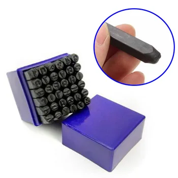 

36Pcs 6mm Metal Alphabet Numeric Punch Stamp Press Marker Set Handheld Tools